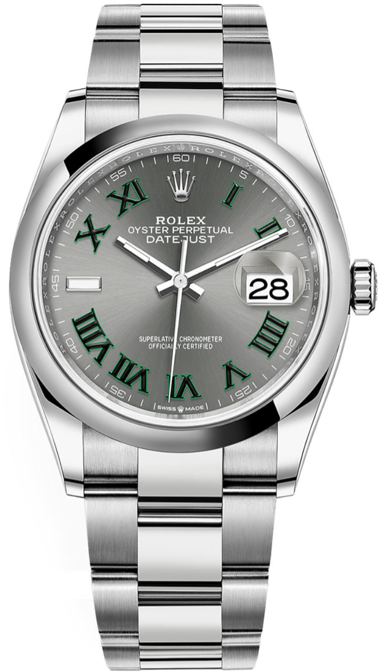 Rolex - Unworn Datejust 36mm Wimbledon Dial Oyster Bracelet 126200