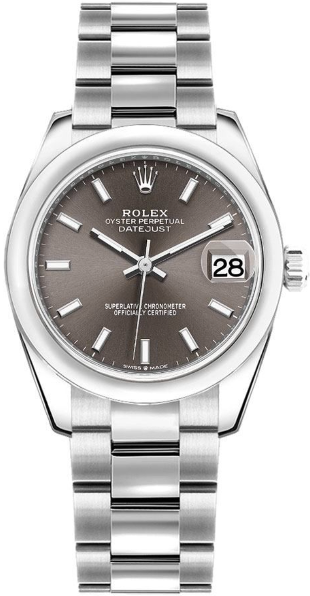 Rolex - Unworn Datejust 31mm Dark Grey Dial Oyster Bracelet 278240