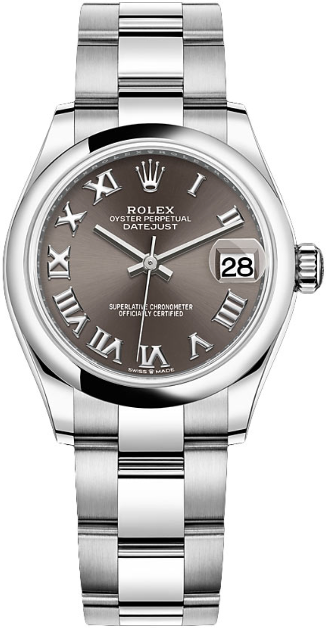 Rolex - Unworn Datejust 31mm Dark Grey Roman Dial Oyster Bracelet 278240