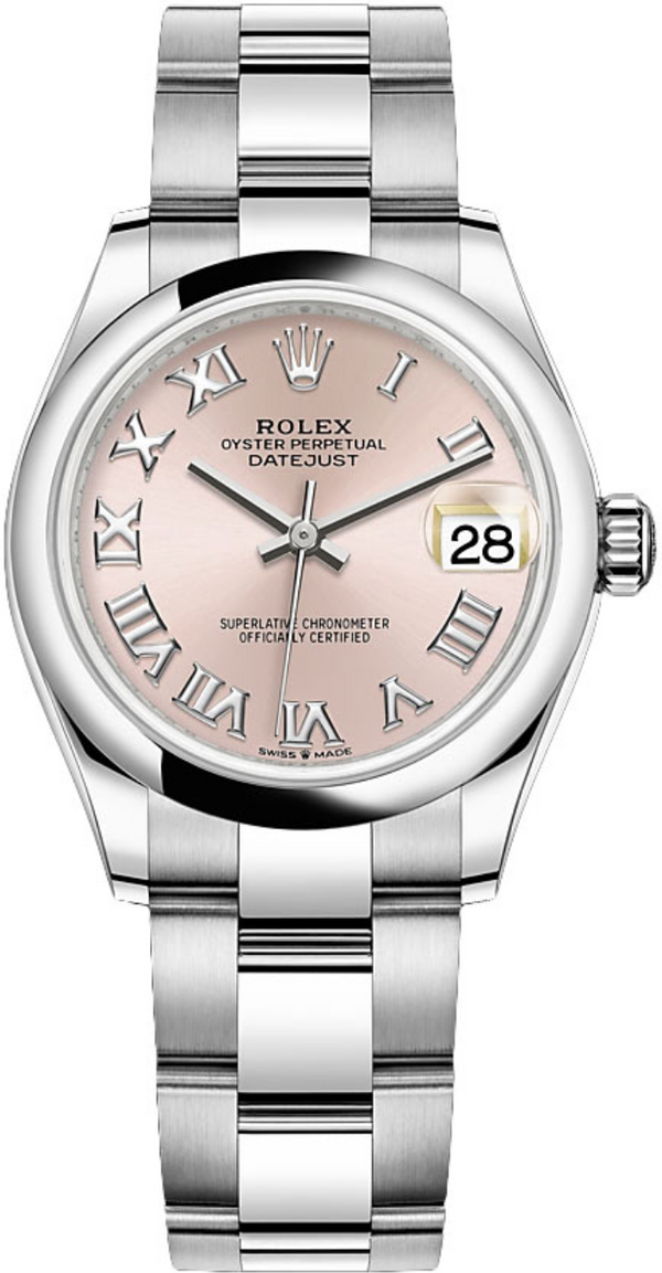 Rolex - Unworn Datejust 31mm Pink Roman Dial Oyster Bracelet 278240