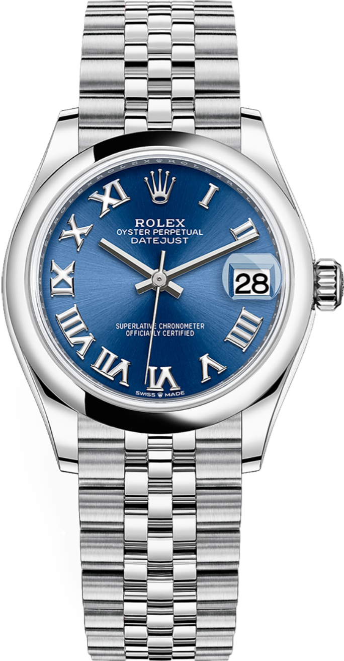 Rolex - Unworn Datejust 31mm Blue Roman Dial Jubilee Bracelet 278240