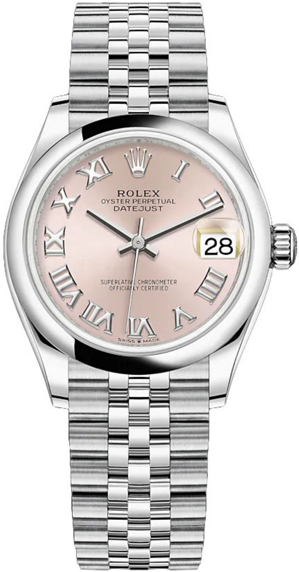 Rolex - Unworn Datejust 31mm Pink Roman Dial Jubilee Bracelet 278240