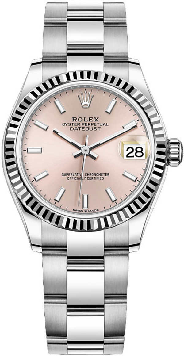 Rolex - Unworn Datejust 31mm Pink Dial Oyster Bracelet 278274