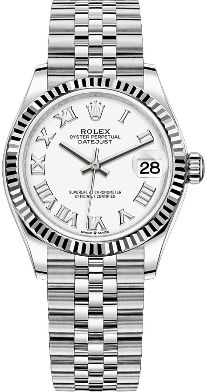 Rolex - Unworn Datejust 31mm White Roman Dial Jubilee Bracelet 278274